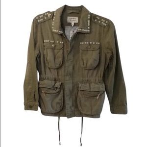 Current/Elliott military jacket with rockstuds